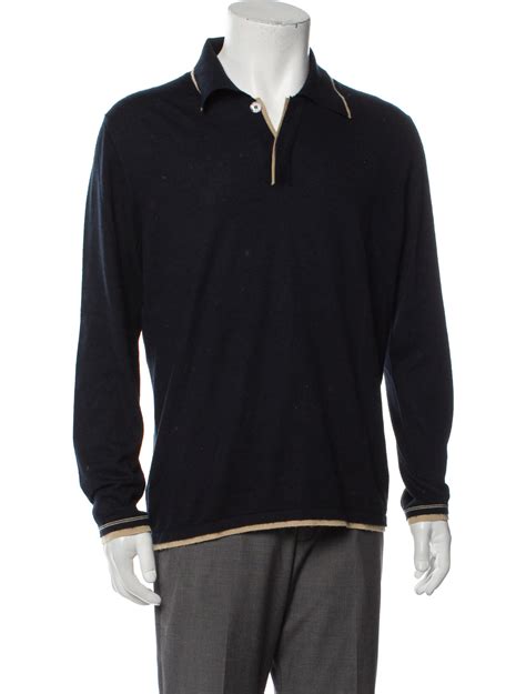 Hermès Collar Long Sleeve Polo Shirt 